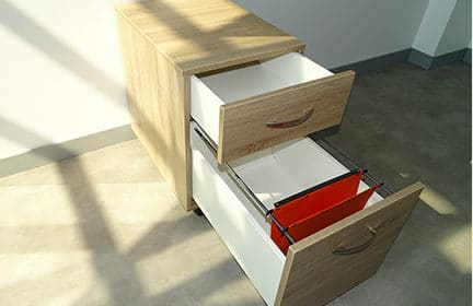 Caisson de rangement bureau sur-mesure