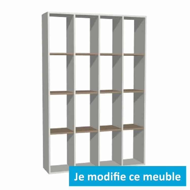 Meuble bas sur-mesure 1 mètre chêne blanc portes