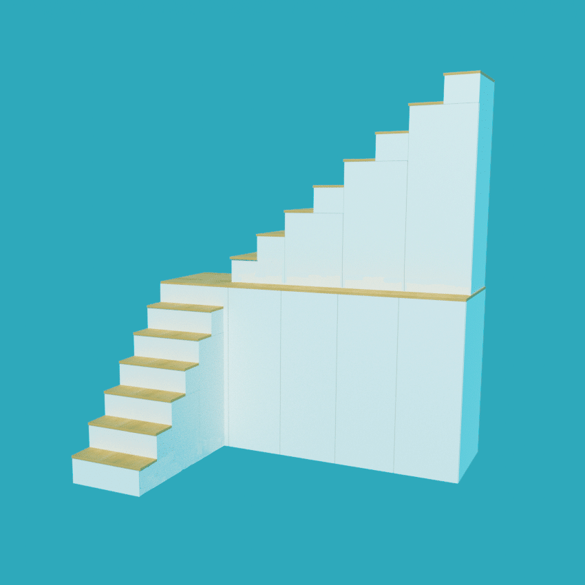 escalier quart tournant sur mesure