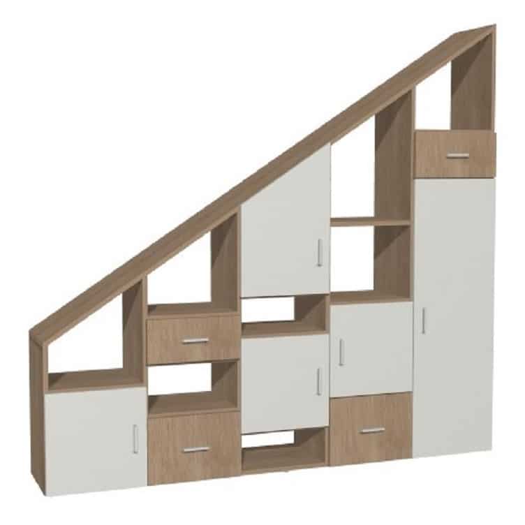Armoire inclinée à gauche