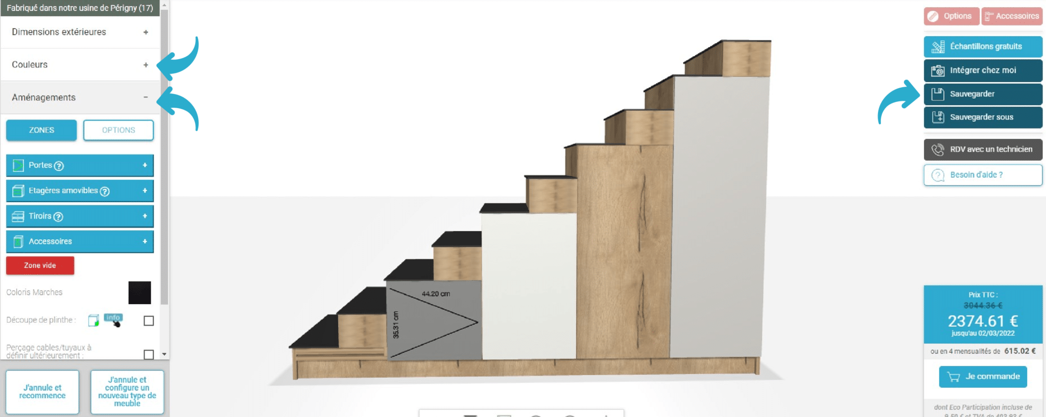 escalier etape 2 creation escalier quart tournant sur mesure