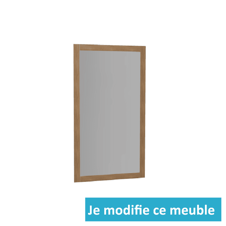 Miroir rectangulaire avec encadrement bois