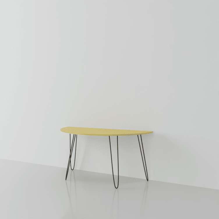 Table demi lune design sur mesure