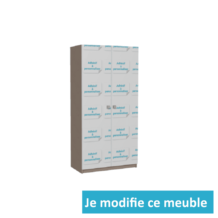 dressing sur mesure avec portes battantes autocollant au choix