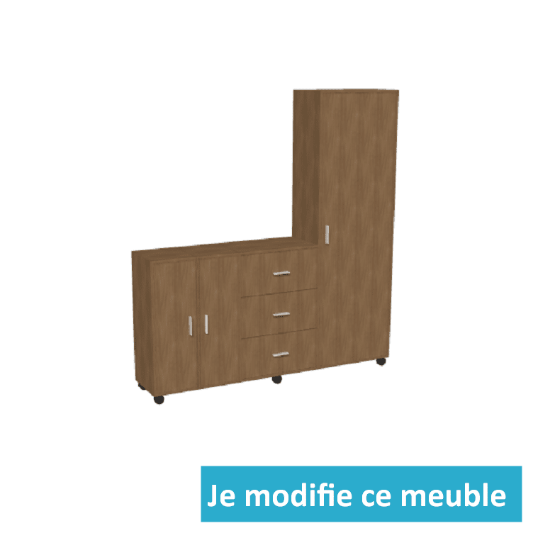 Meuble de garage avec tiroirs et portes