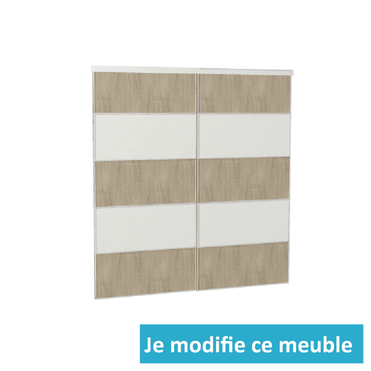 Portes de placard coulissantes personnalisées en bois