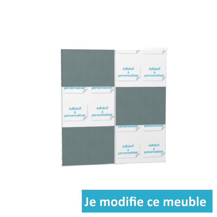 Portes coulissantes avec stickers personnalisés