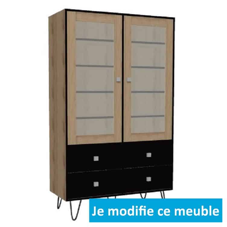 bibliothèque vitrée moderne