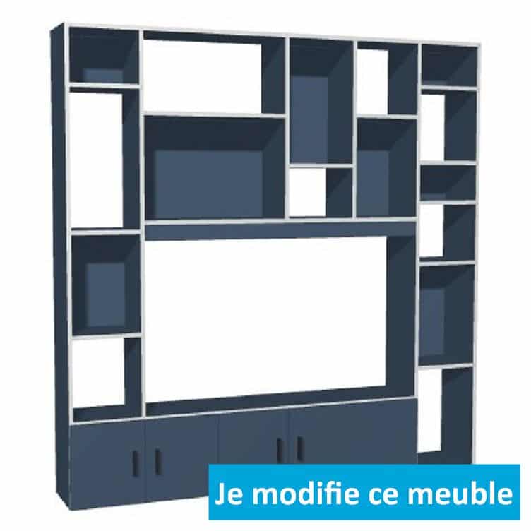 Large meuble pour TV sur mesure