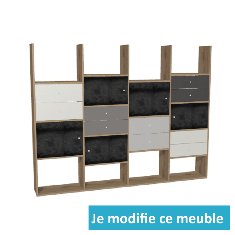 bibliothèque destructurée craie