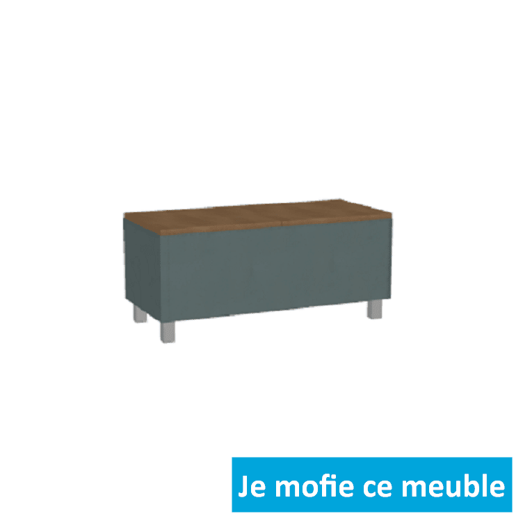 malle de rangement design sur pieds