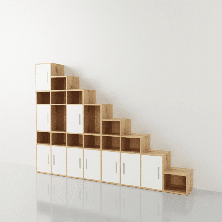 Rangement sous escalier sur mesure