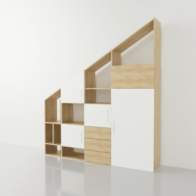 Meuble sous pente : sur mesure, en ligne, configuration facile