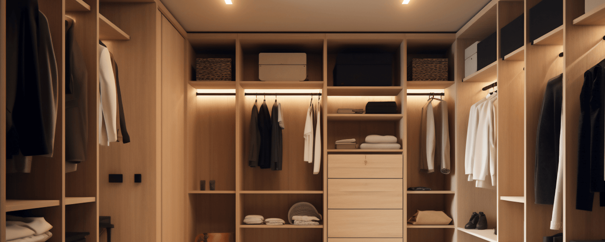 dressing avec éclairage led