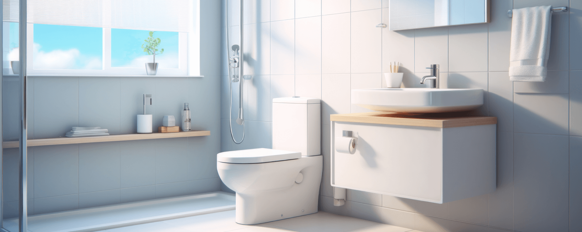 petite salle de bain 4m2 avec lavabo flottant