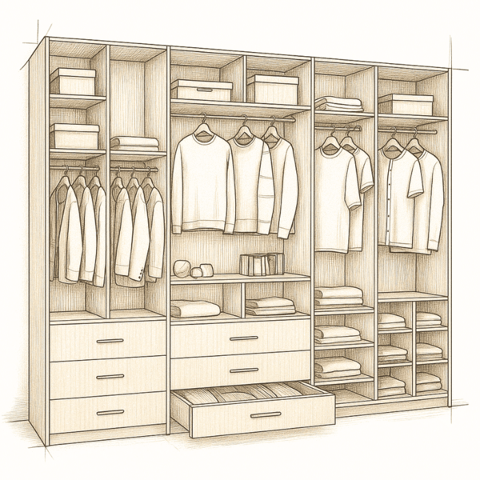 dressing ouvert