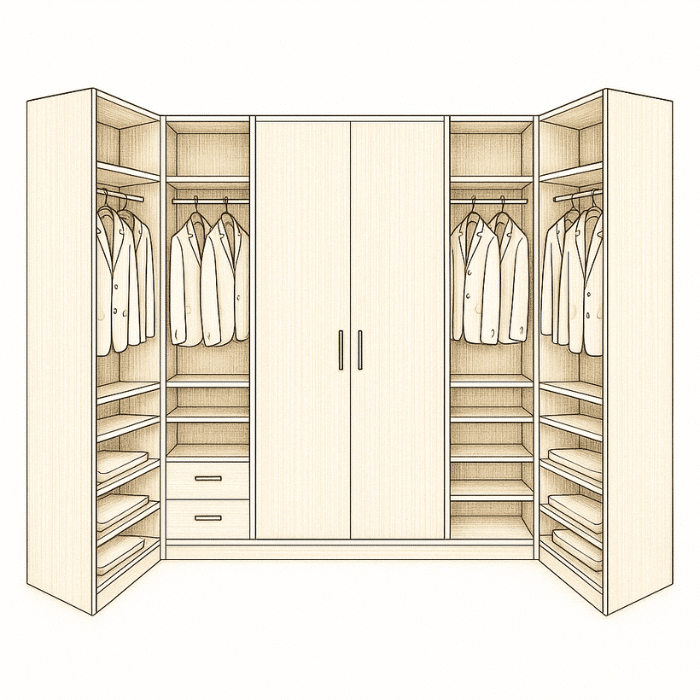 dressing en U