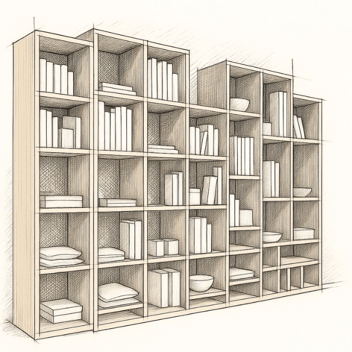 bibliothèque destructurée