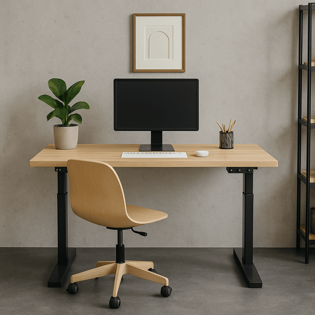 bureau en bois naturel