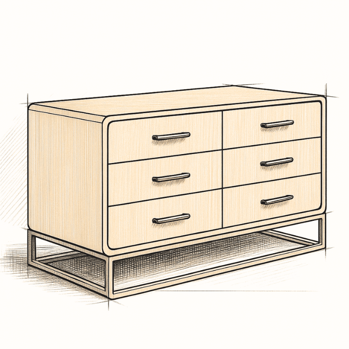 commode bois sur mesure