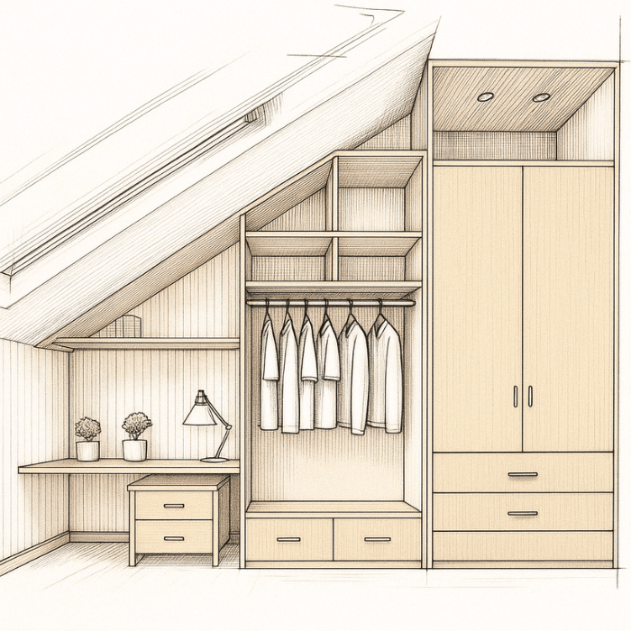 dressing sous pente latéral