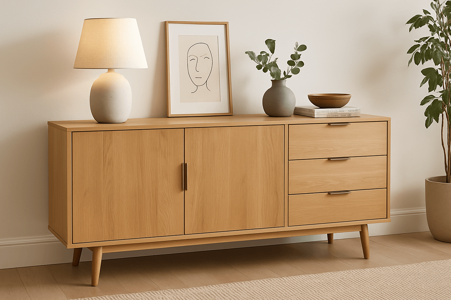 buffet en bois sur mesure