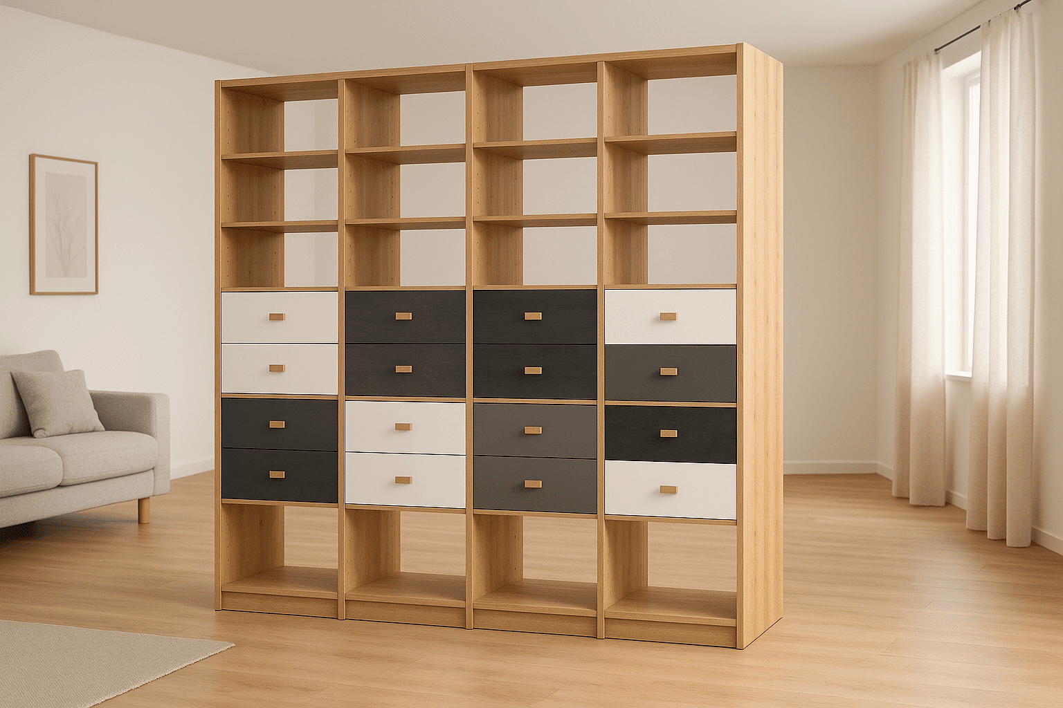 meuble séparation de pièce