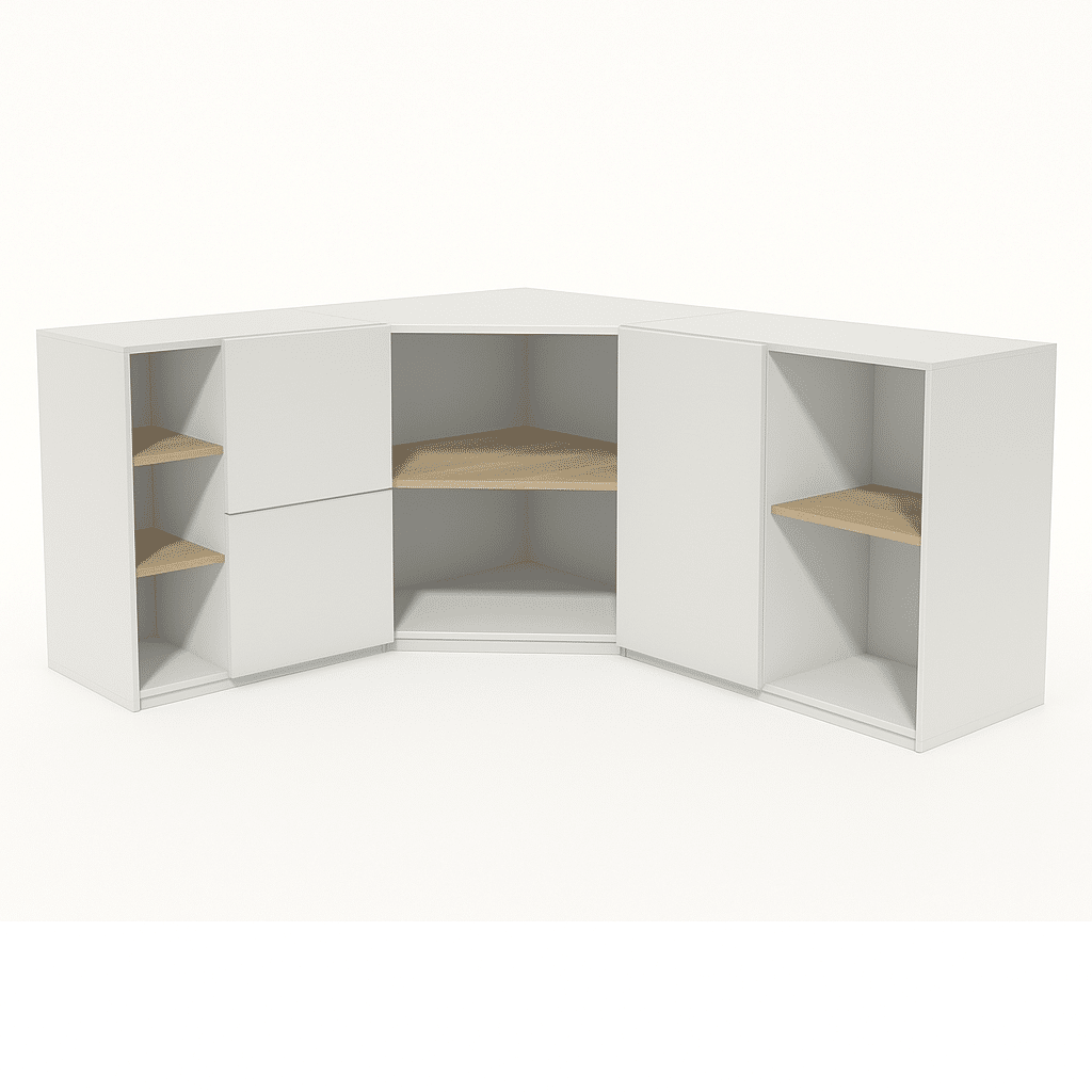 Meuble penderie en angle sur mesure