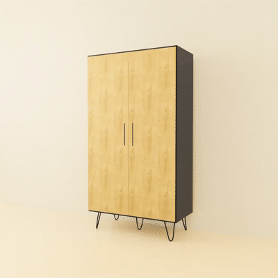 Armoire penderie sur mesure avec pieds métalliques et finitions personnalisables – Tikimob