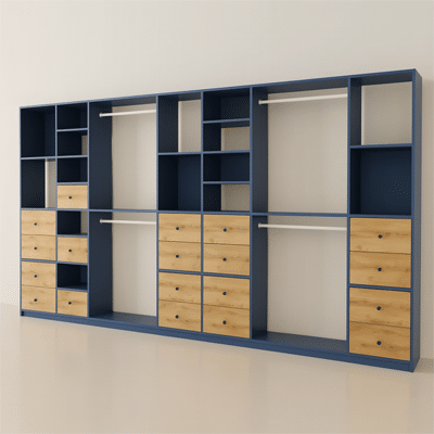 Kit dressing sur mesure avec rangements et tiroirs personnalisables – Tikimob configurateur 3D