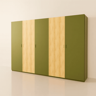 Placard toute hauteur sur mesure bicolore – configuration facile avec Tikimob