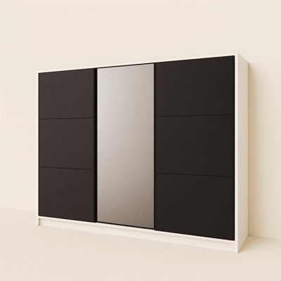 placard noir portes coulissantes