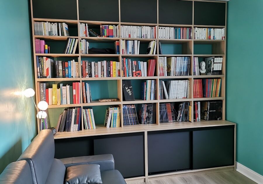 Bibliothèque design sur mesure