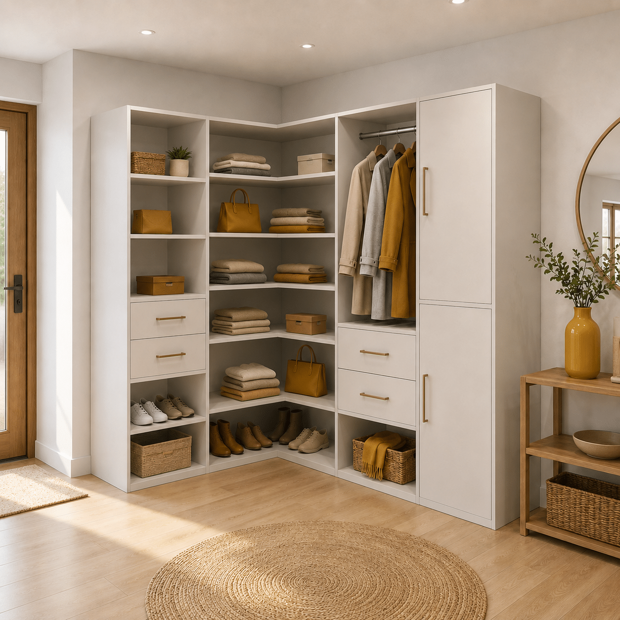 Dressing d'angle sur mesure chambre – Image 2
